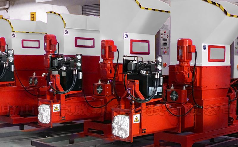 高效EPS泡沫壓實機生產車間