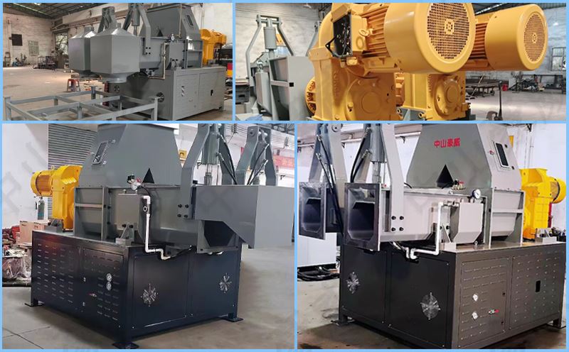 豪威聚氨酯冰箱泡沫壓實機工作現場圖