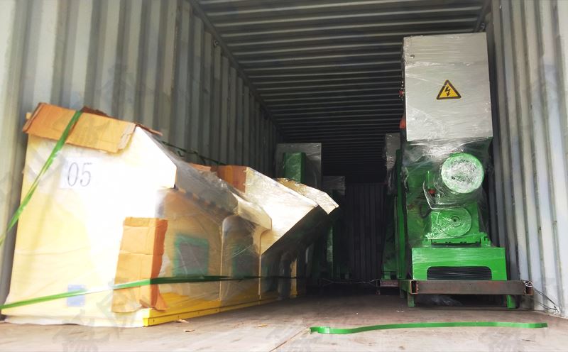 大型聚苯乙烯泡沫壓實機裝柜 大型聚苯乙烯泡沫壓實機裝柜